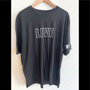 Live Nation black crew tee